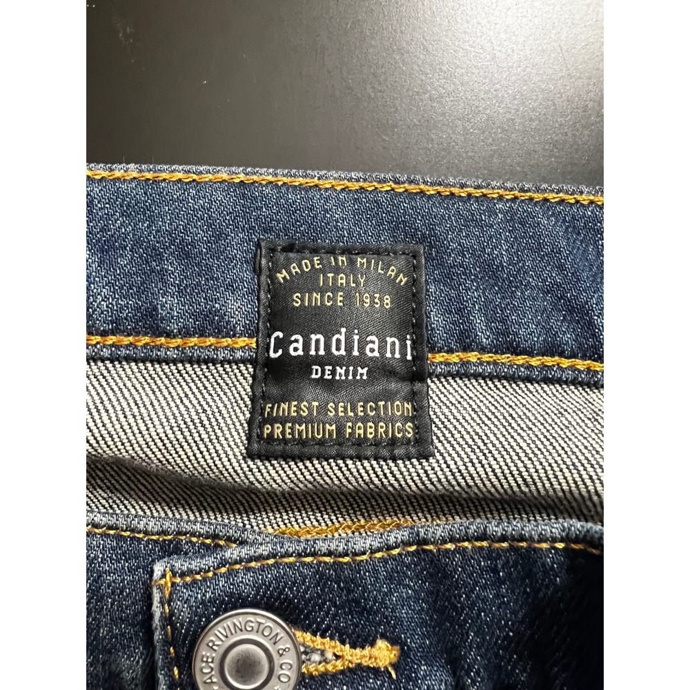 Ace Rivington Mens Athletic Taper Candiani Denim Jeans Dirty Vintage 39x34 NWT - Picture 6 of 15